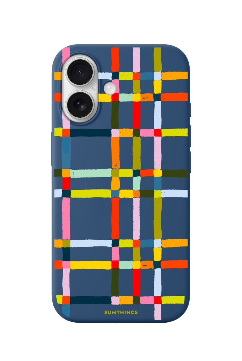 iPhone Sunny Stripes Premium Telefon Kılıfı Pasifik Mavi - Sumthincs