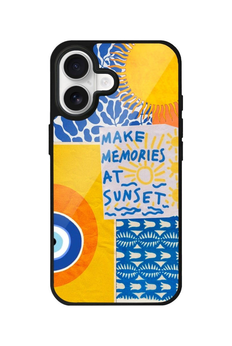 iPhone Sunset Collage Glossy Telefon Kılıfı - Sumthincs