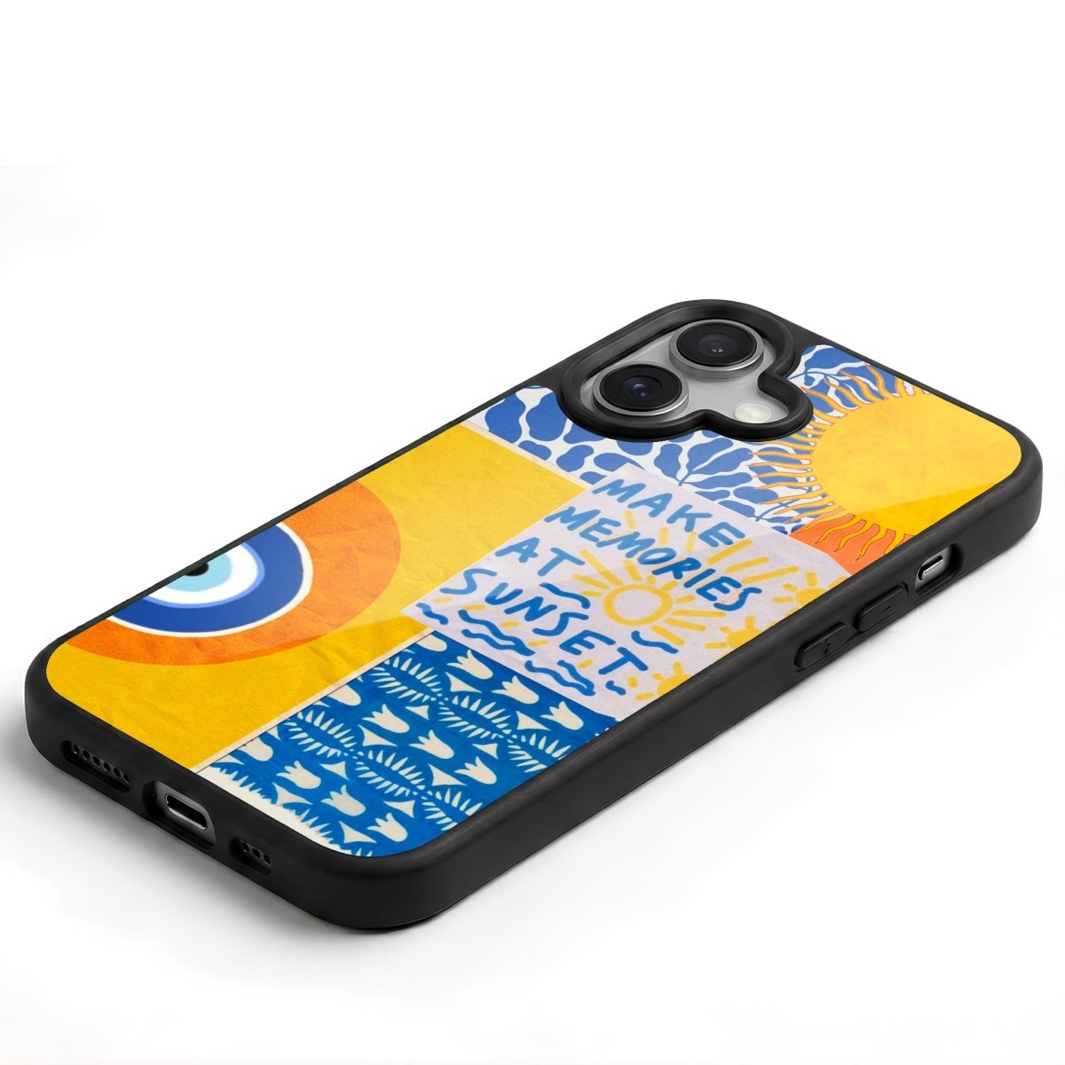 iPhone Sunset Collage Glossy Telefon Kılıfı - Sumthincs