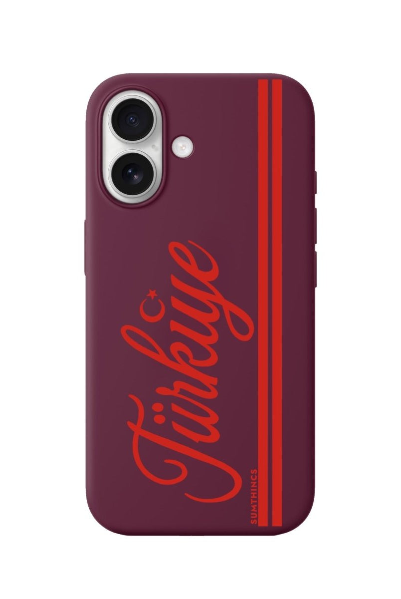 iPhone Türkiye Premium Telefon Kılıfı Bordo - Sumthincs