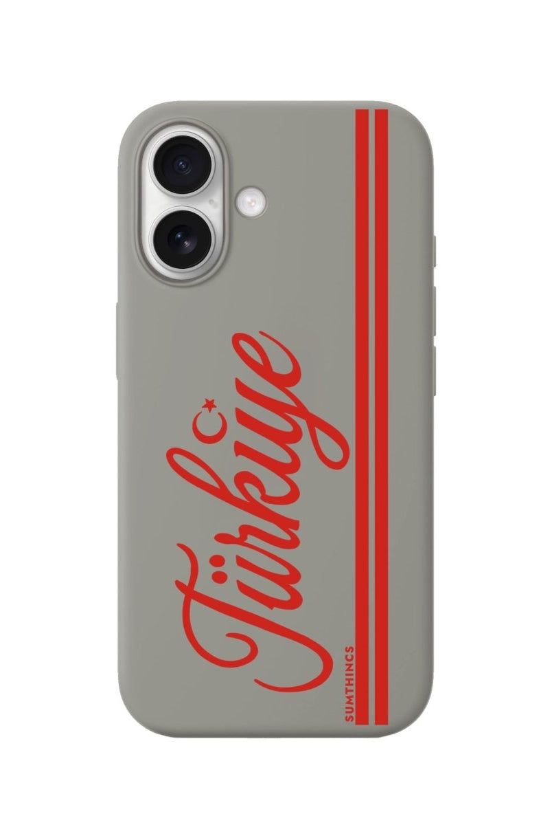 iPhone Türkiye Premium Telefon Kılıfı Gri - Sumthincs