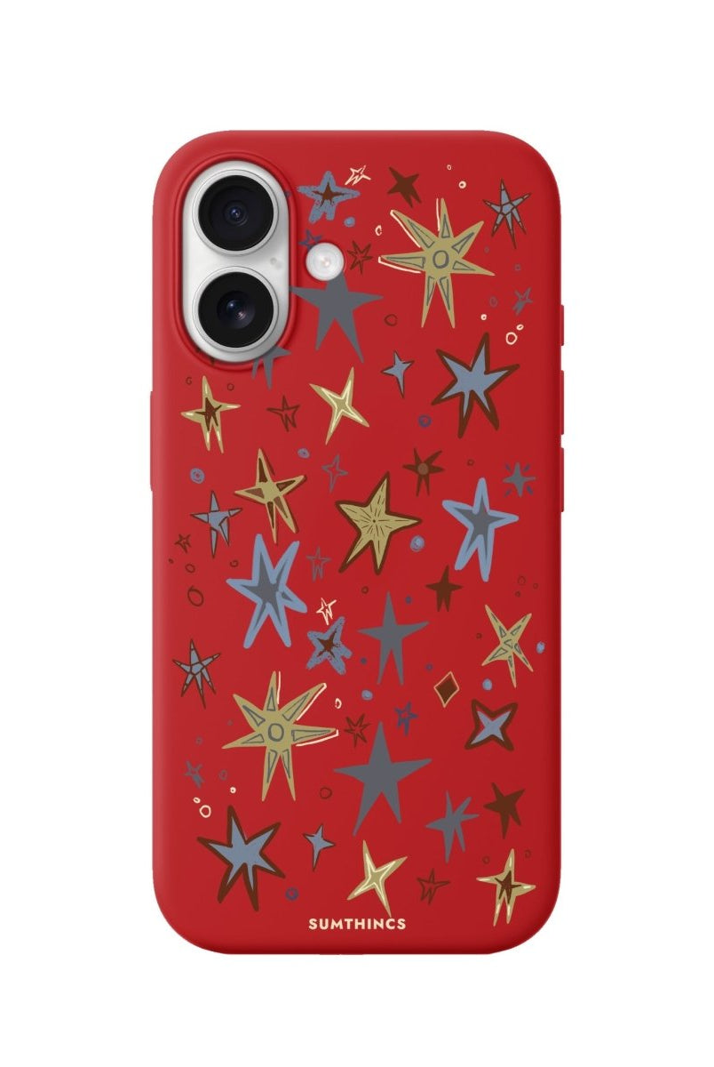 iPhone Twinkle Premium Telefon Kılıfı Kırmızı - Sumthincs
