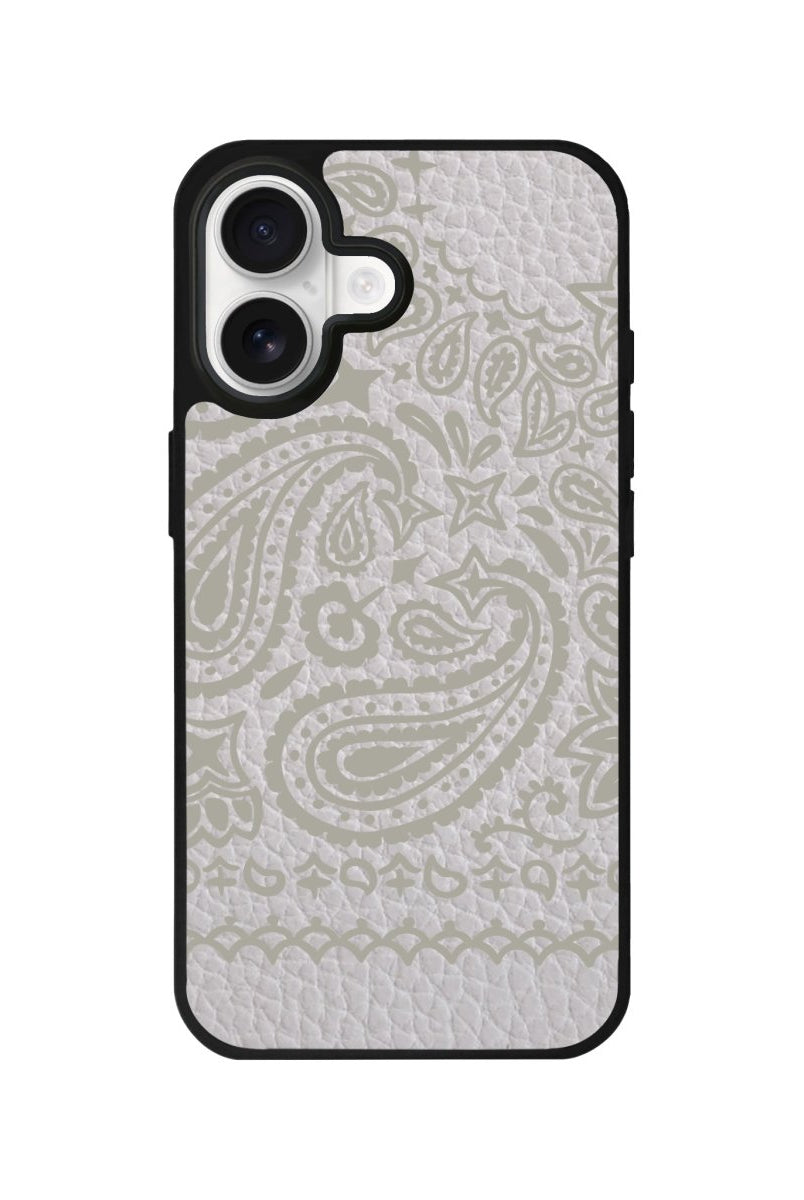 iPhone Urban Bandana Leather Deri Telefon Kılıfı Gri - Sumthincs