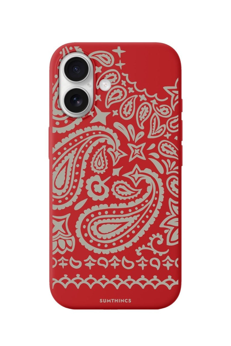 iPhone Urban Bandana Premium Telefon Kılıfı Kırmızı - Sumthincs