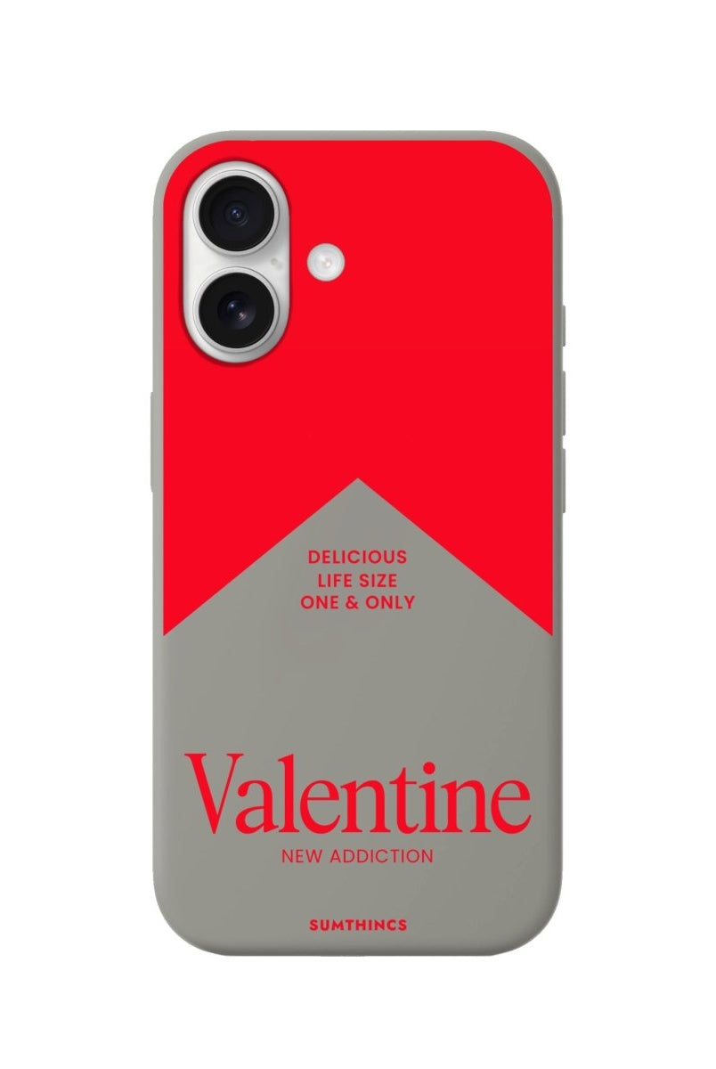 iPhone Valentine Premium Telefon Kılıfı Gri - Sumthincs