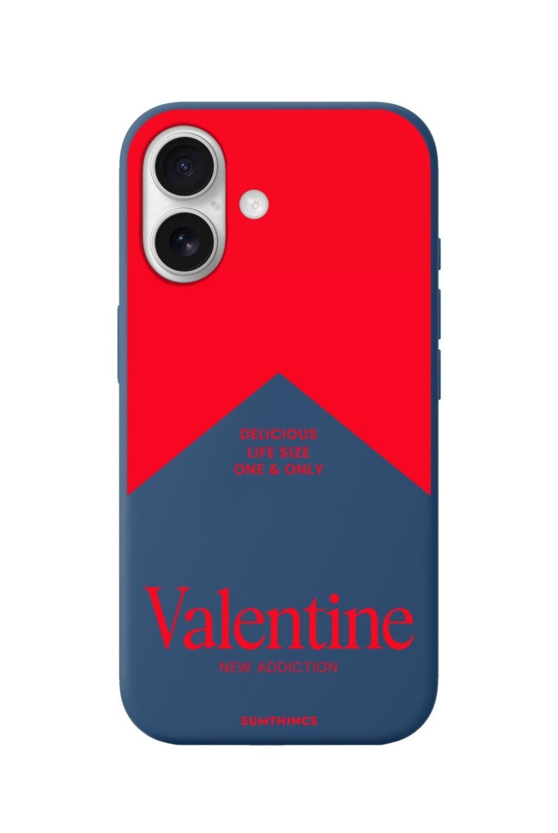iPhone Valentine Premium Telefon Kılıfı Pasifik Mavi - Sumthincs