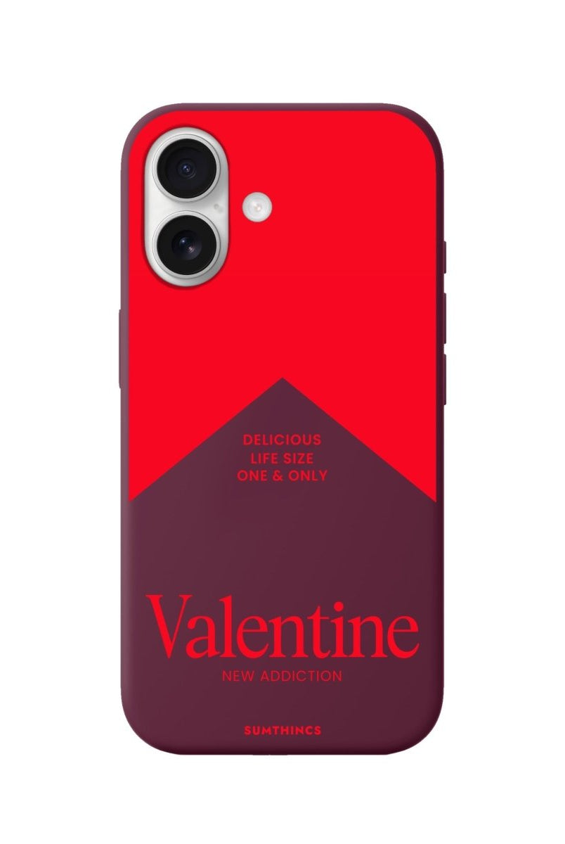 iPhone Valentine Premium Telefon Kılıfı Bordo - Sumthincs