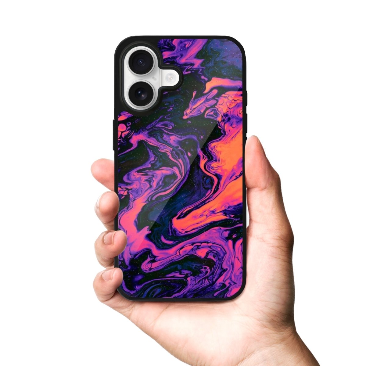 iPhone Violet Glossy Telefon Kılıfı - Sumthincs