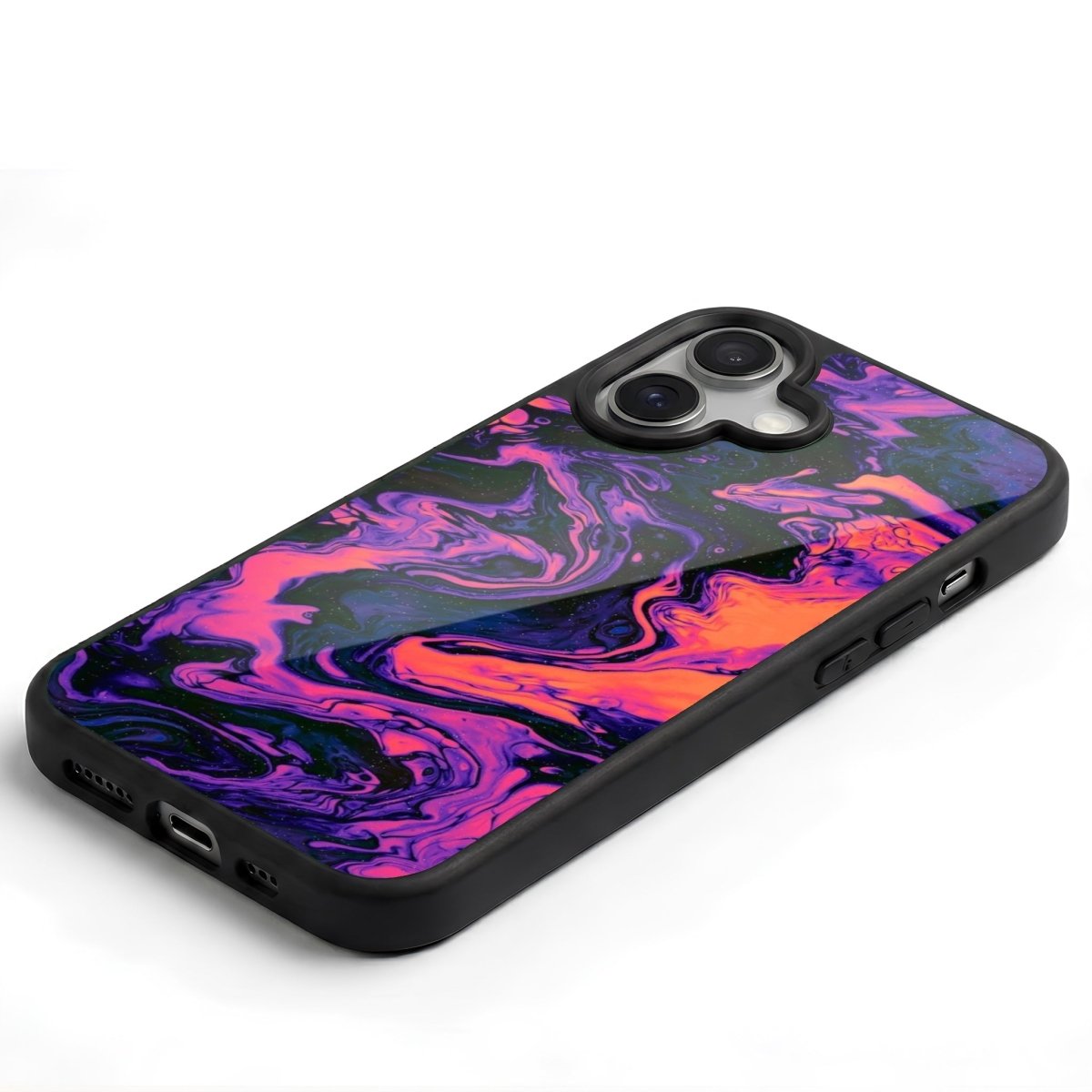 iPhone Violet Glossy Telefon Kılıfı - Sumthincs