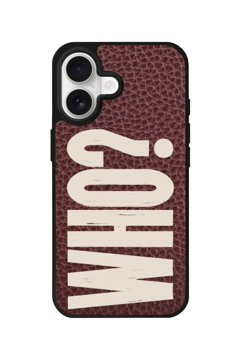 iPhone Who? Leather Deri Telefon Kılıfı Bordo - Sumthincs