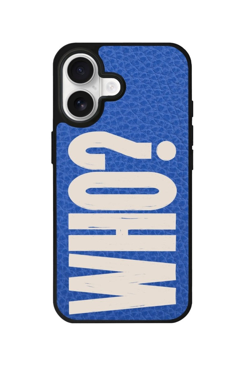 iPhone Who? Leather Deri Telefon Kılıfı Mavi - Sumthincs