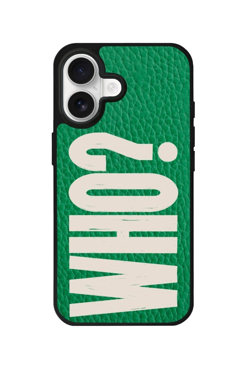 iPhone Who? Leather Deri Telefon Kılıfı Yeşil - Sumthincs
