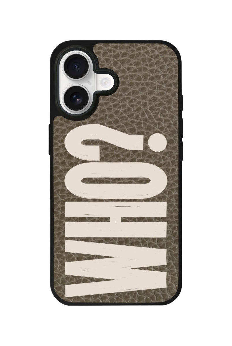 iPhone Who? Leather Deri Telefon Kılıfı Haki - Sumthincs