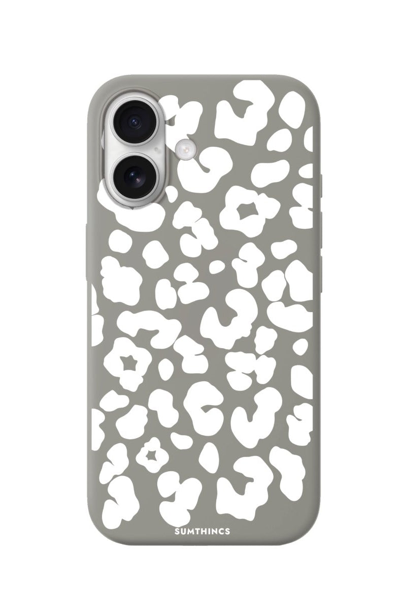 iPhone Wild Cat Premium Telefon Kılıfı Gri - Sumthincs