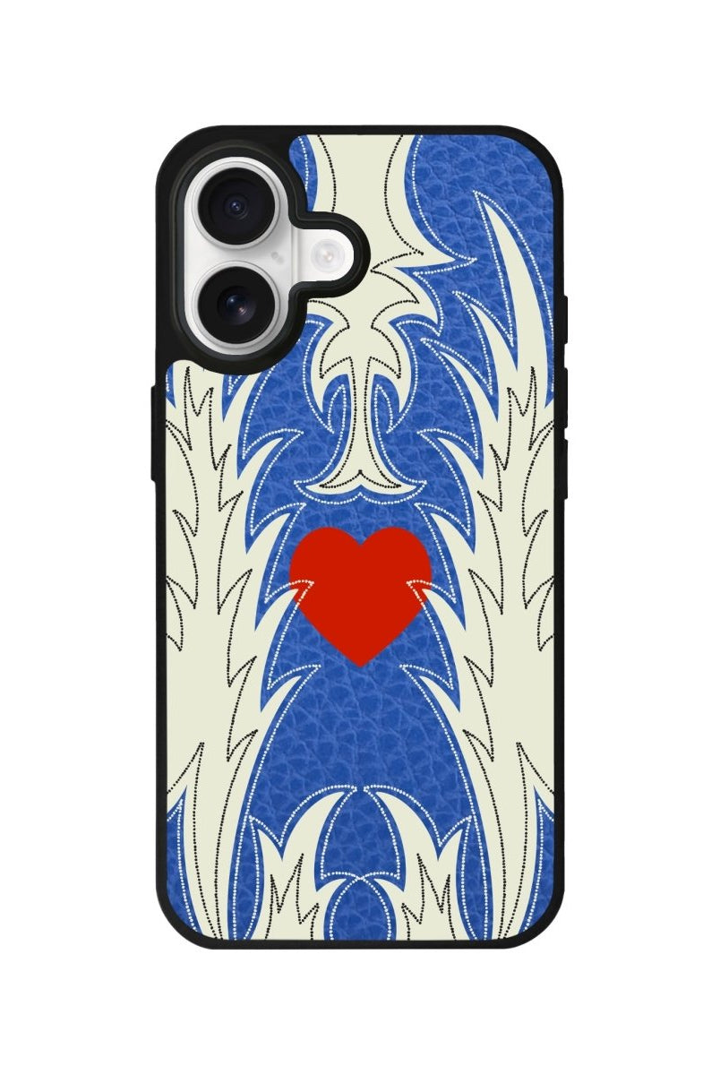 iPhone Wildheart Leather Deri Telefon Kılıfı Mavi - Sumthincs