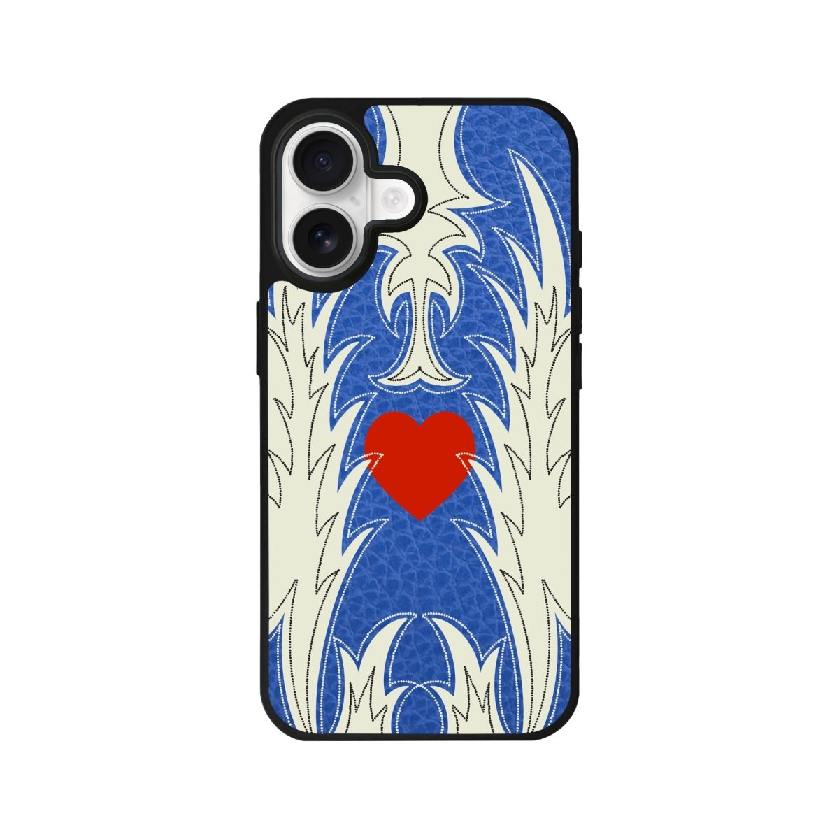 iPhone Wildheart Leather Deri Telefon Kılıfı Mavi - Sumthincs