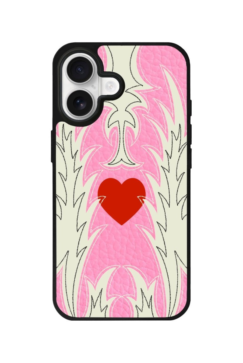 iPhone Wildheart Leather Deri Telefon Kılıfı Pembe - Sumthincs