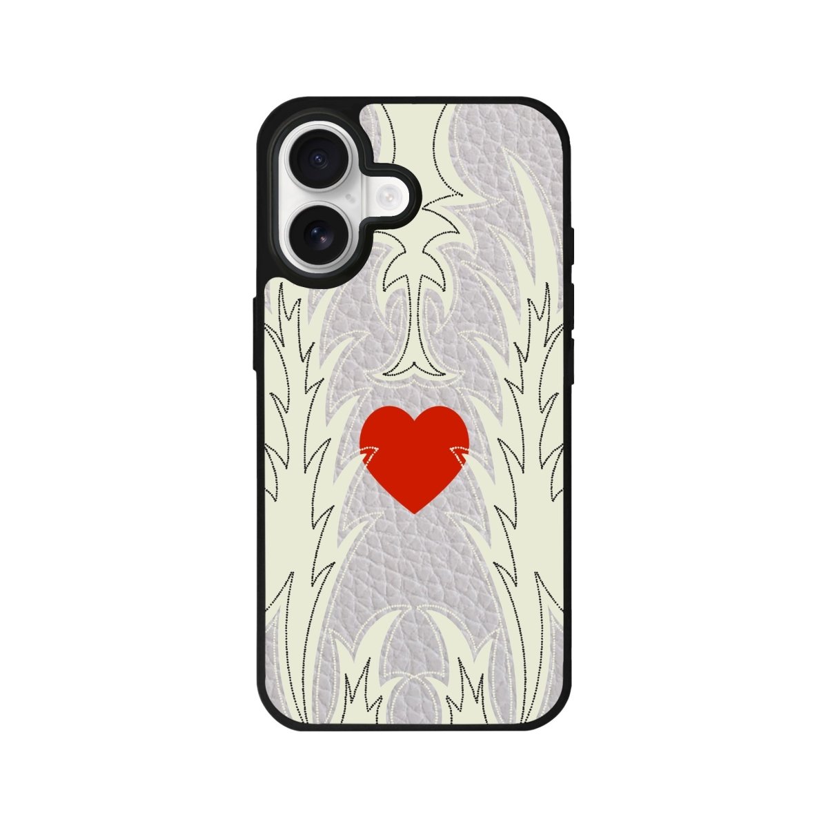 iPhone Wildheart Leather Deri Telefon Kılıfı Gri - Sumthincs