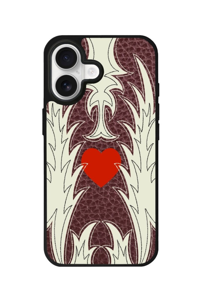 iPhone Wildheart Leather Deri Telefon Kılıfı Bordo - Sumthincs
