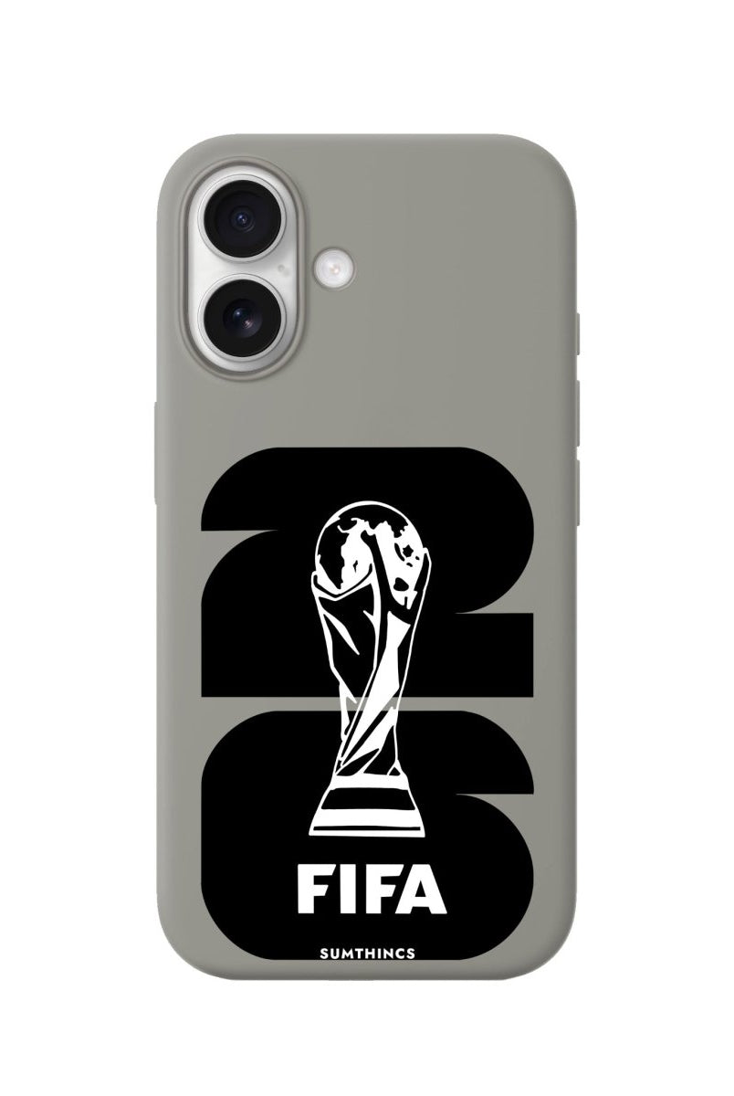 iPhone World Cup 26 Premium Telefon Kılıfı Gri - Sumthincs