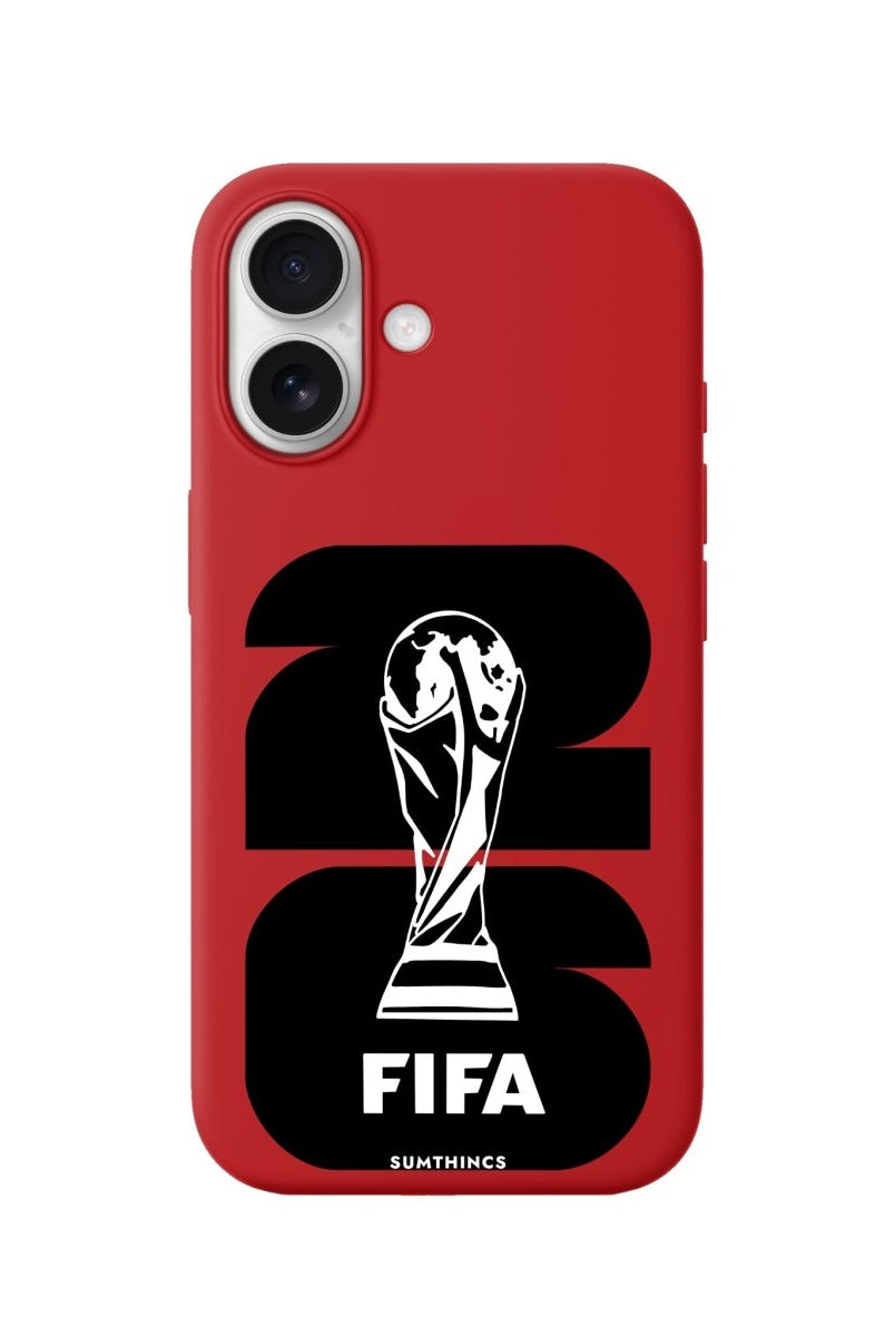 iPhone World Cup 26 Premium Telefon Kılıfı Kırmızı - Sumthincs