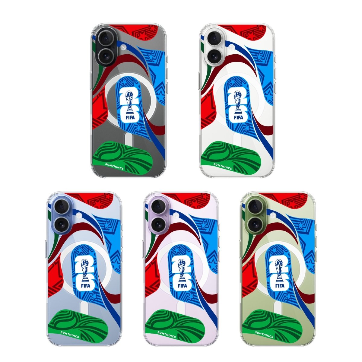 iPhone World Cup Ball Clear Magsafe Telefon Kılıfı - Sumthincs