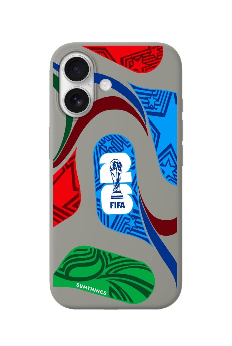 iPhone World Cup Ball Premium Telefon Kılıfı Gri - Sumthincs