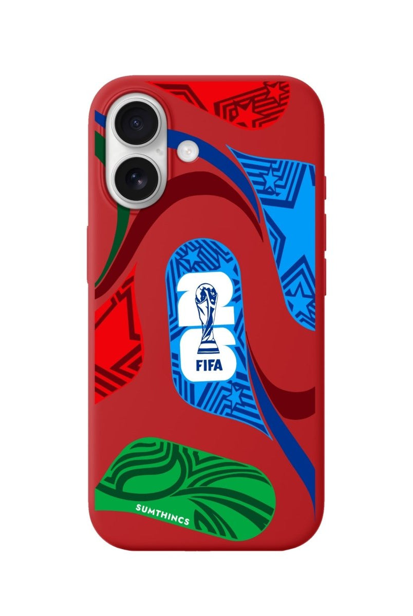 iPhone World Cup Ball Premium Telefon Kılıfı Kırmızı - Sumthincs