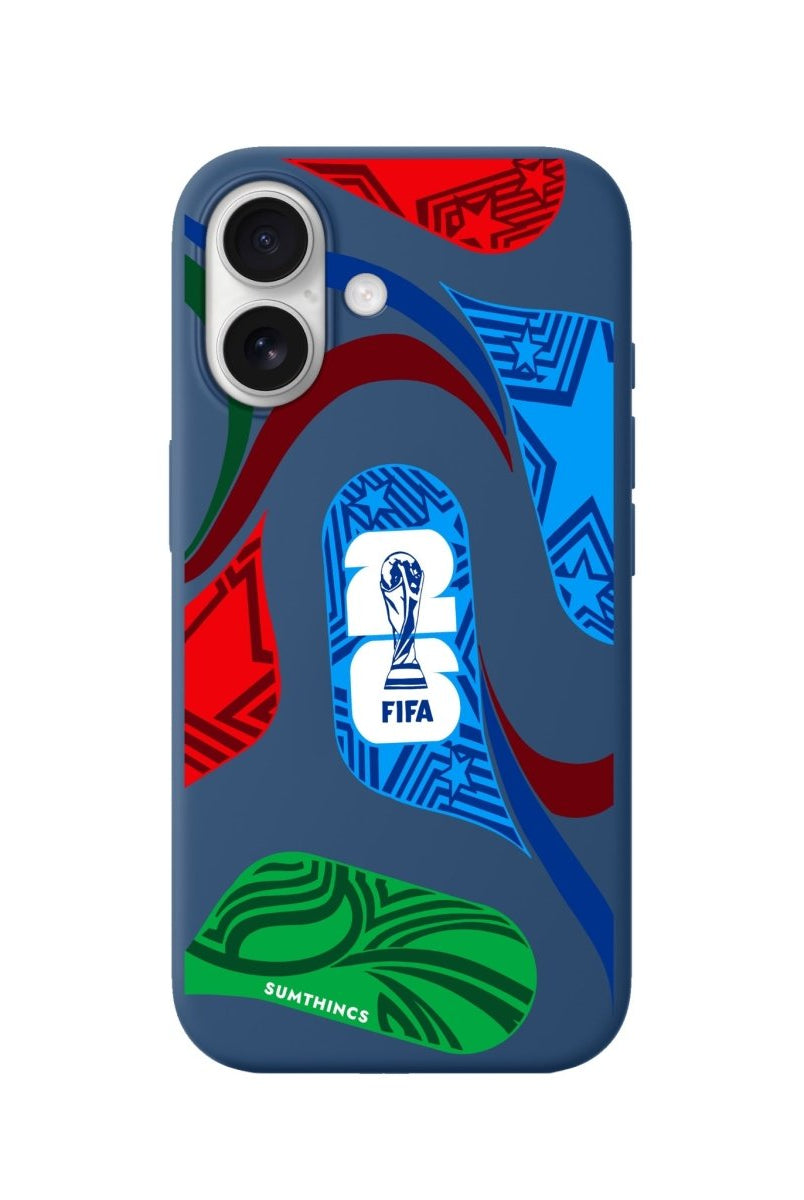 iPhone World Cup Ball Premium Telefon Kılıfı Pasifik Mavi - Sumthincs