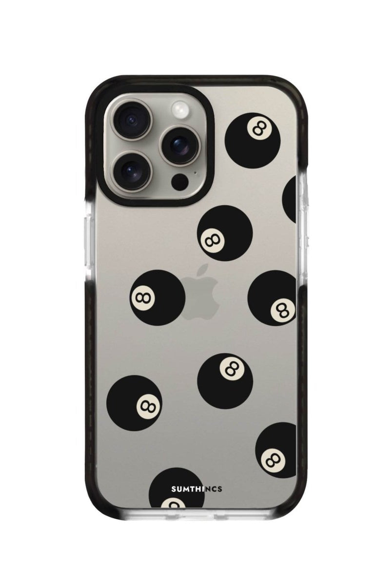 iPhone XR 8Ball Procase Şeffaf Telefon Kılıfı Siyah Şeffaf - SUMTHINCS