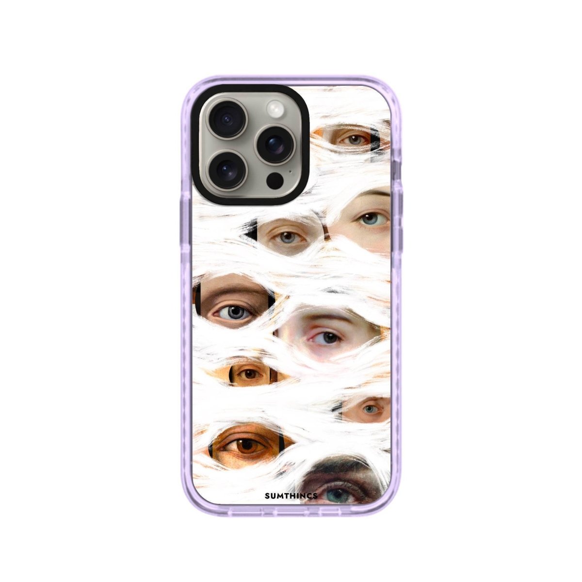 iPhone XR All Eyes On Me Procase Şeffaf Telefon Kılıfı Lila - SUMTHINCS
