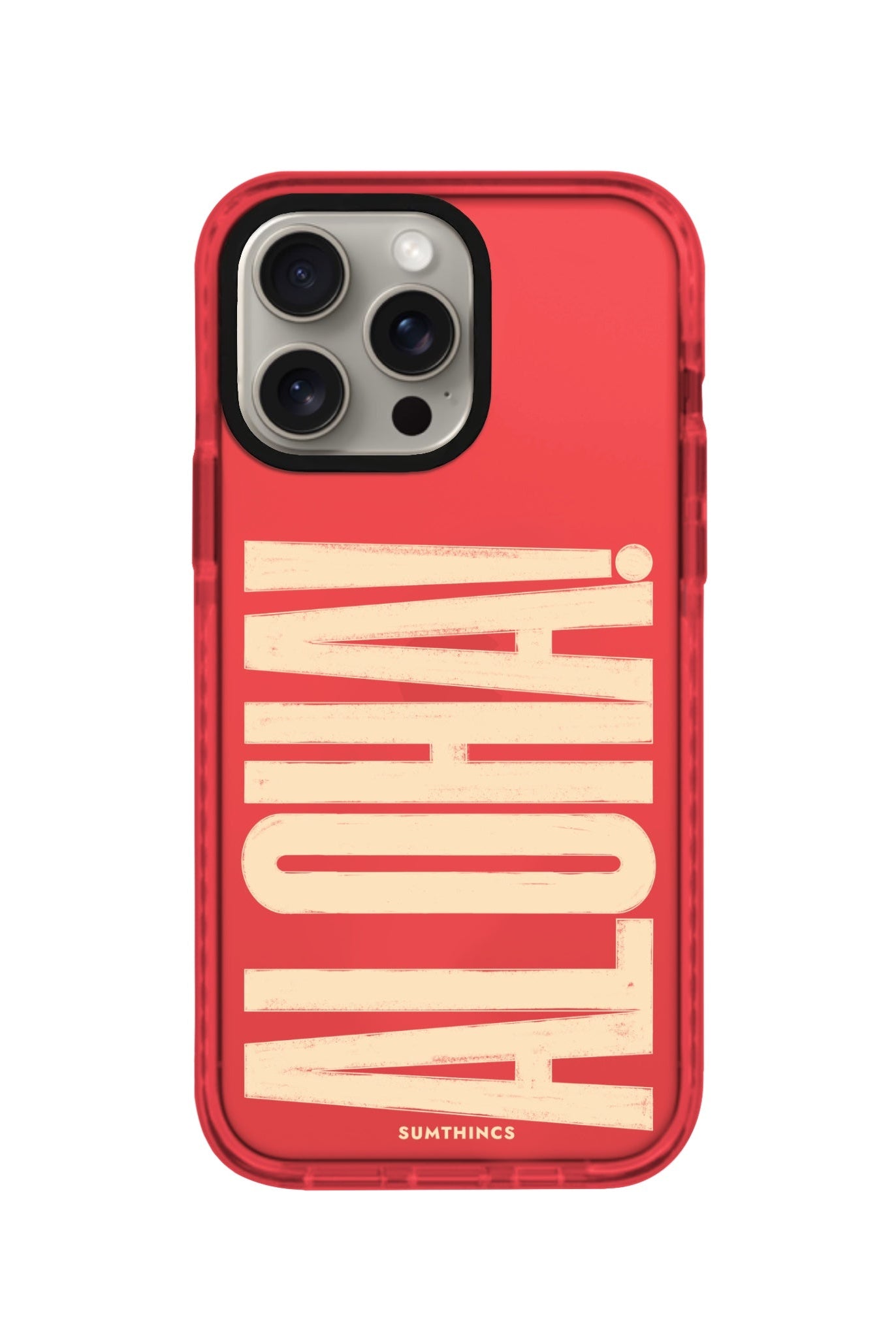 iPhone XR Aloha Procase Şeffaf Telefon Kılıfı Kırmızı - SUMTHINCS