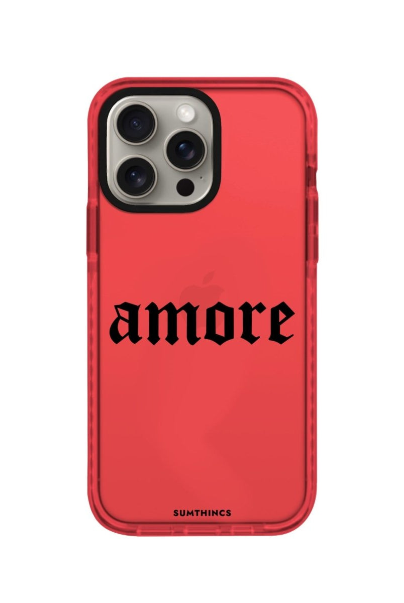 iPhone XR Amore Procase Şeffaf Telefon Kılıfı Kırmızı - SUMTHINCS