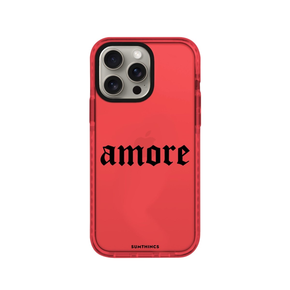 iPhone XR Amore Procase Şeffaf Telefon Kılıfı Kırmızı - SUMTHINCS