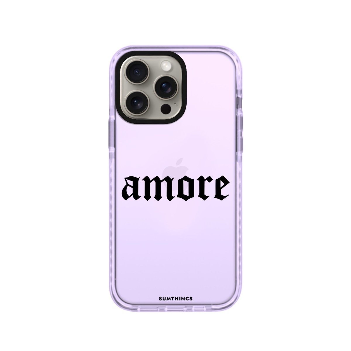 iPhone XR Amore Procase Şeffaf Telefon Kılıfı Lila - SUMTHINCS