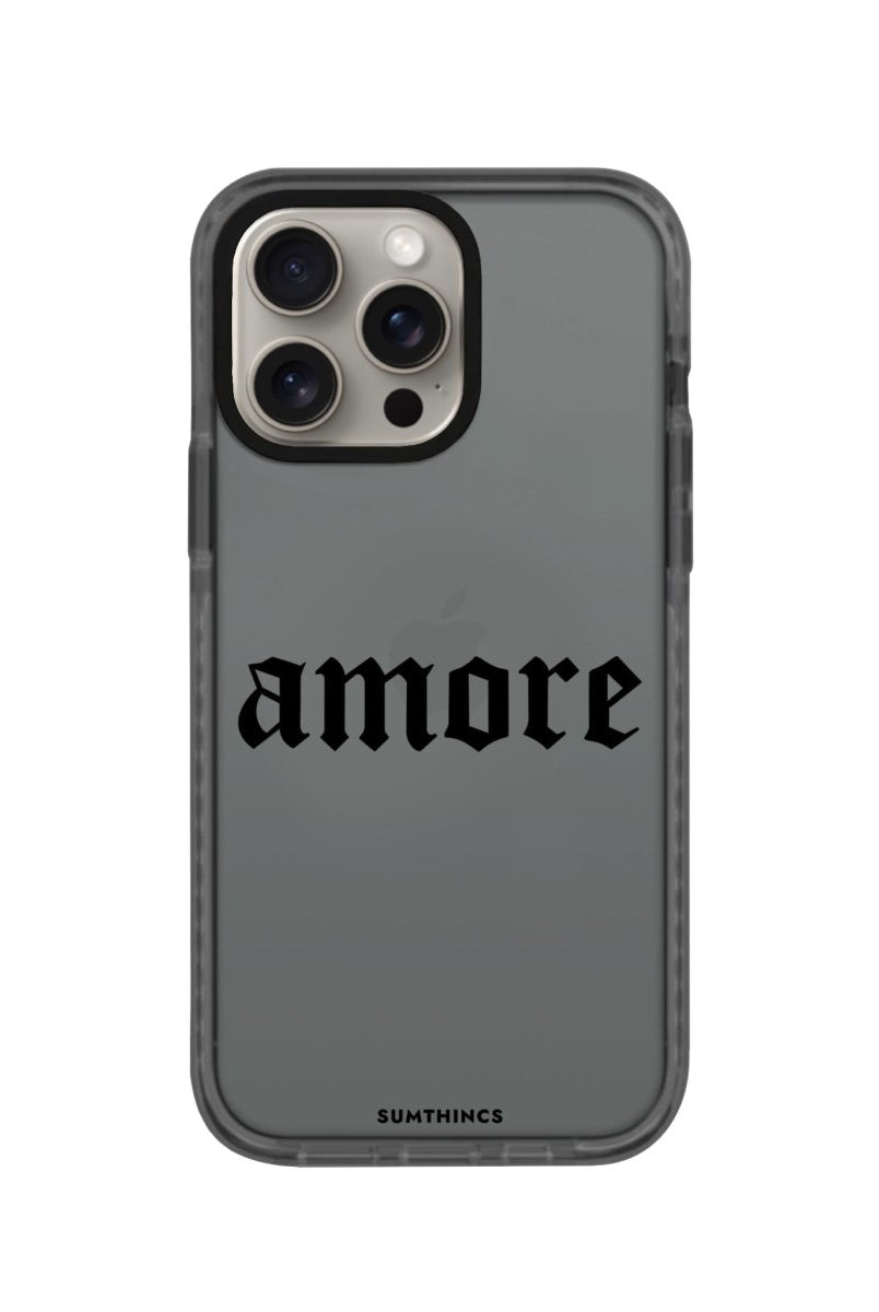 iPhone XR Amore Procase Şeffaf Telefon Kılıfı Antrasit - SUMTHINCS