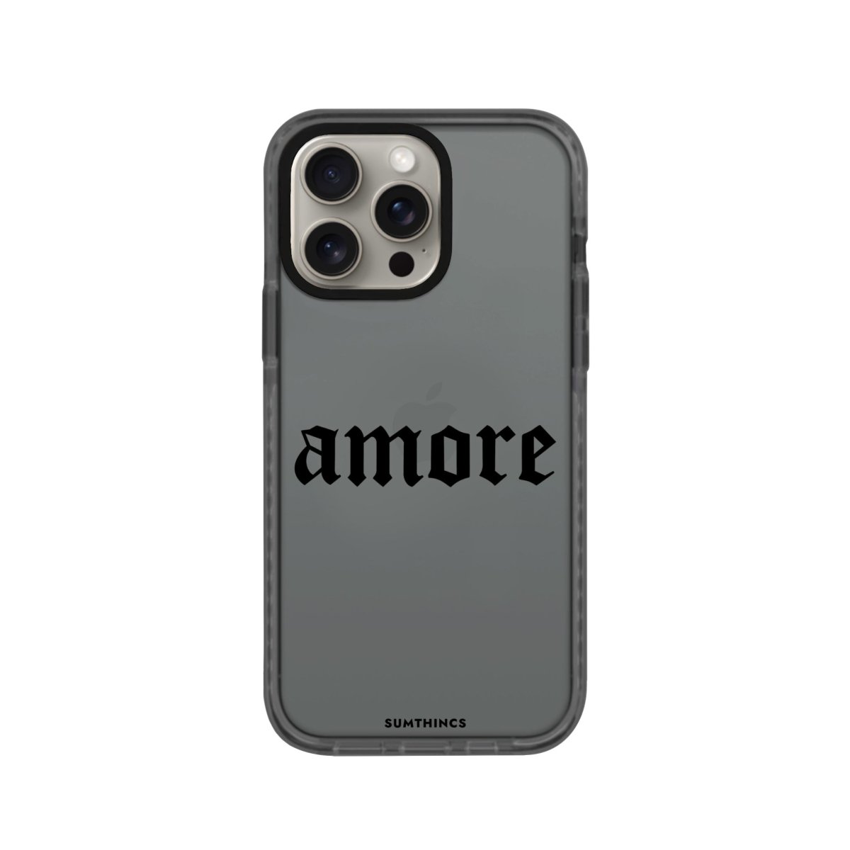 iPhone XR Amore Procase Şeffaf Telefon Kılıfı Antrasit - SUMTHINCS