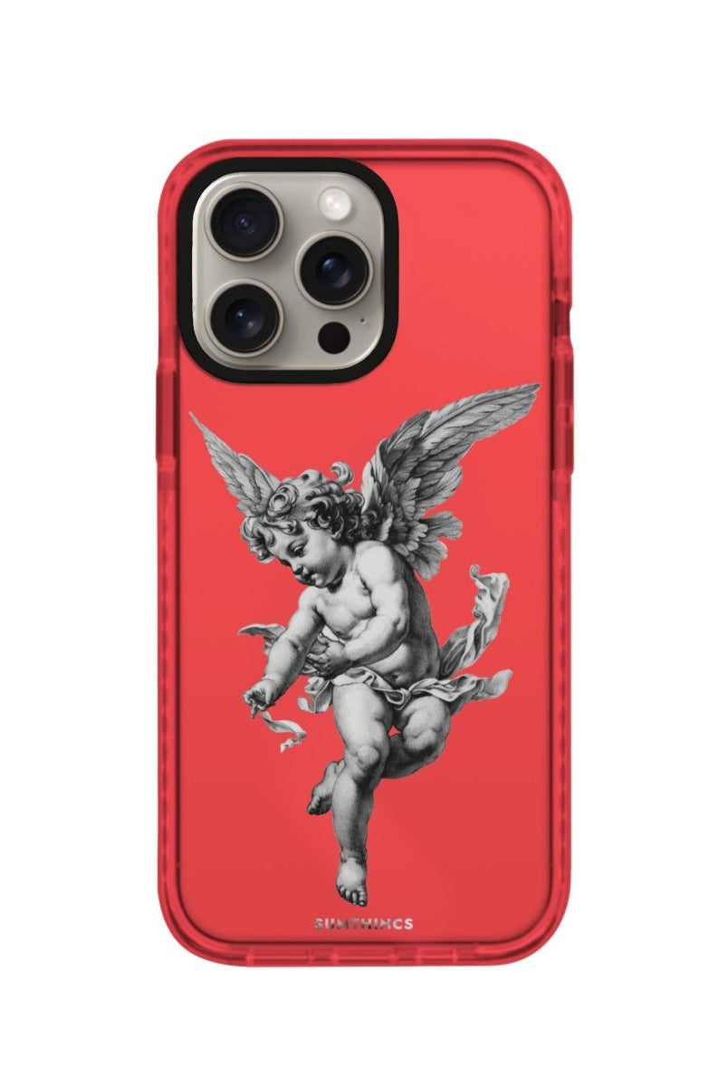 iPhone XR Angel Procase Şeffaf Telefon Kılıfı Kırmızı - SUMTHINCS