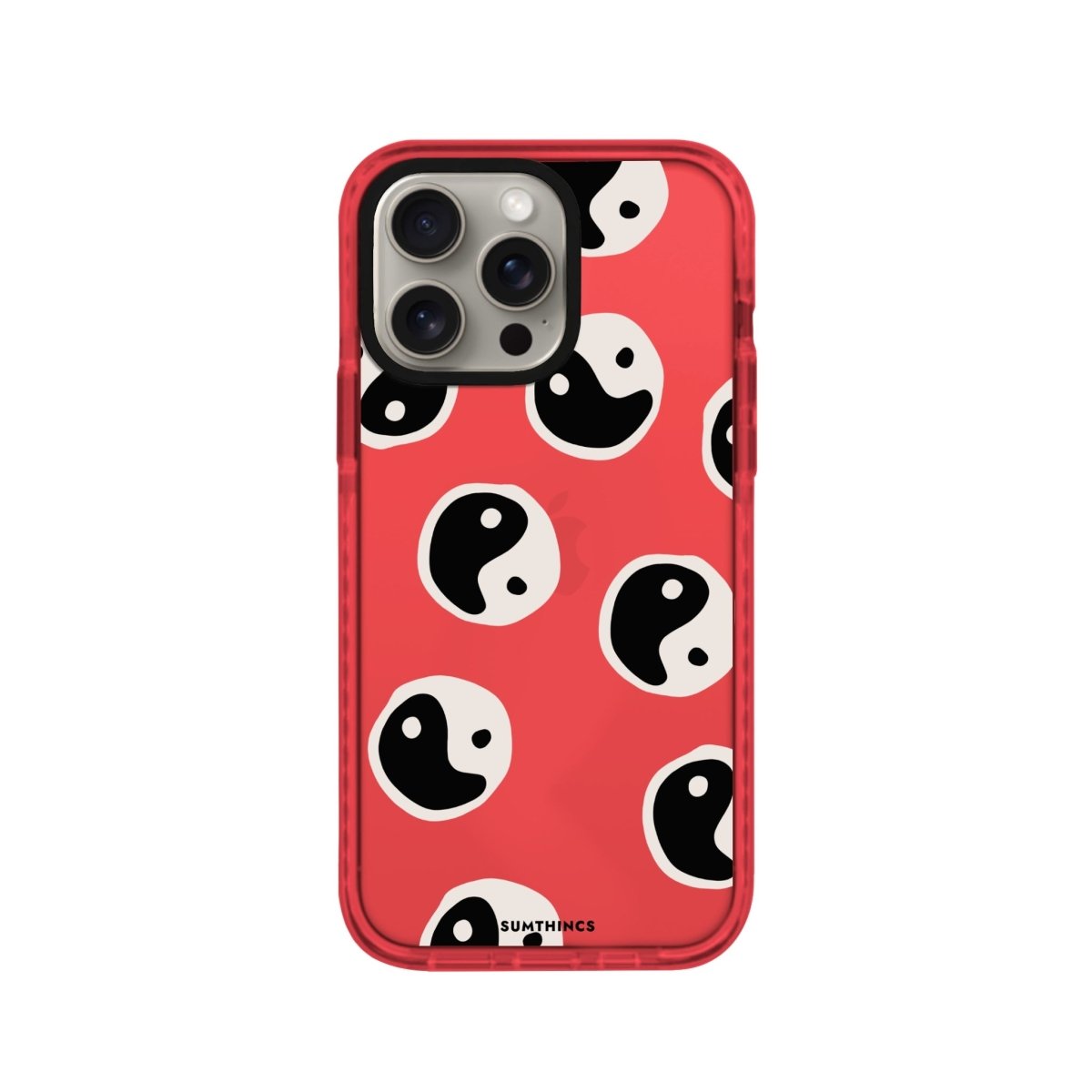 iPhone XR Balance Procase Şeffaf Telefon Kılıfı Kırmızı - SUMTHINCS