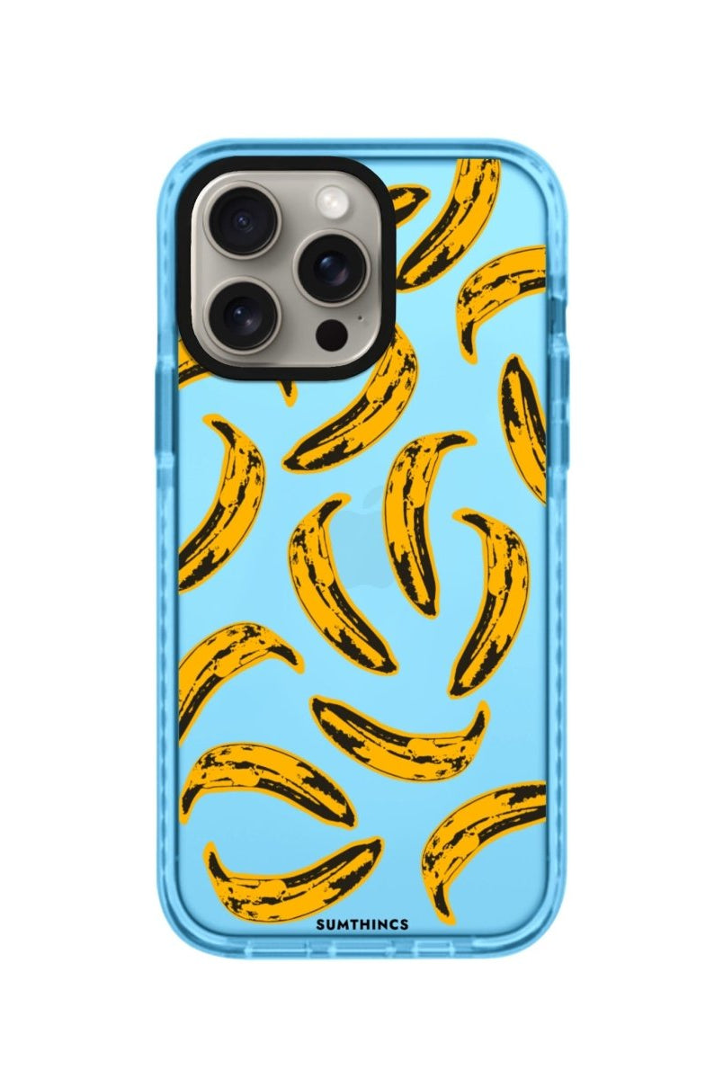 iPhone XR Banana Procase Şeffaf Telefon Kılıfı Mavi - SUMTHINCS