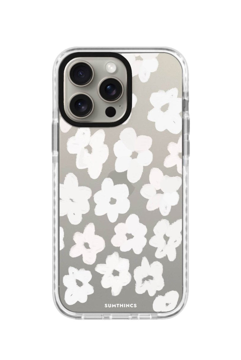 iPhone XR Blossoms Procase Şeffaf Telefon Kılıfı Beyaz Şeffaf - SUMTHINCS