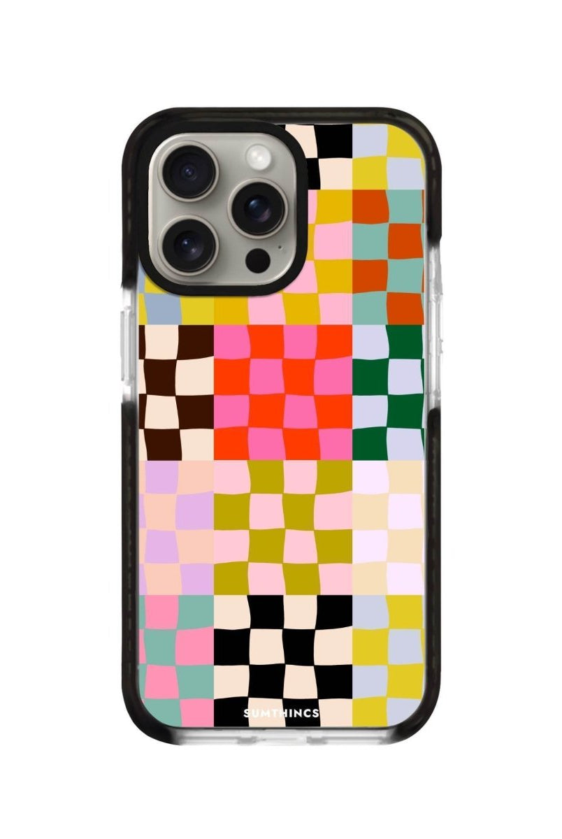 iPhone XR Confetti Procase Şeffaf Telefon Kılıfı Siyah Şeffaf - SUMTHINCS