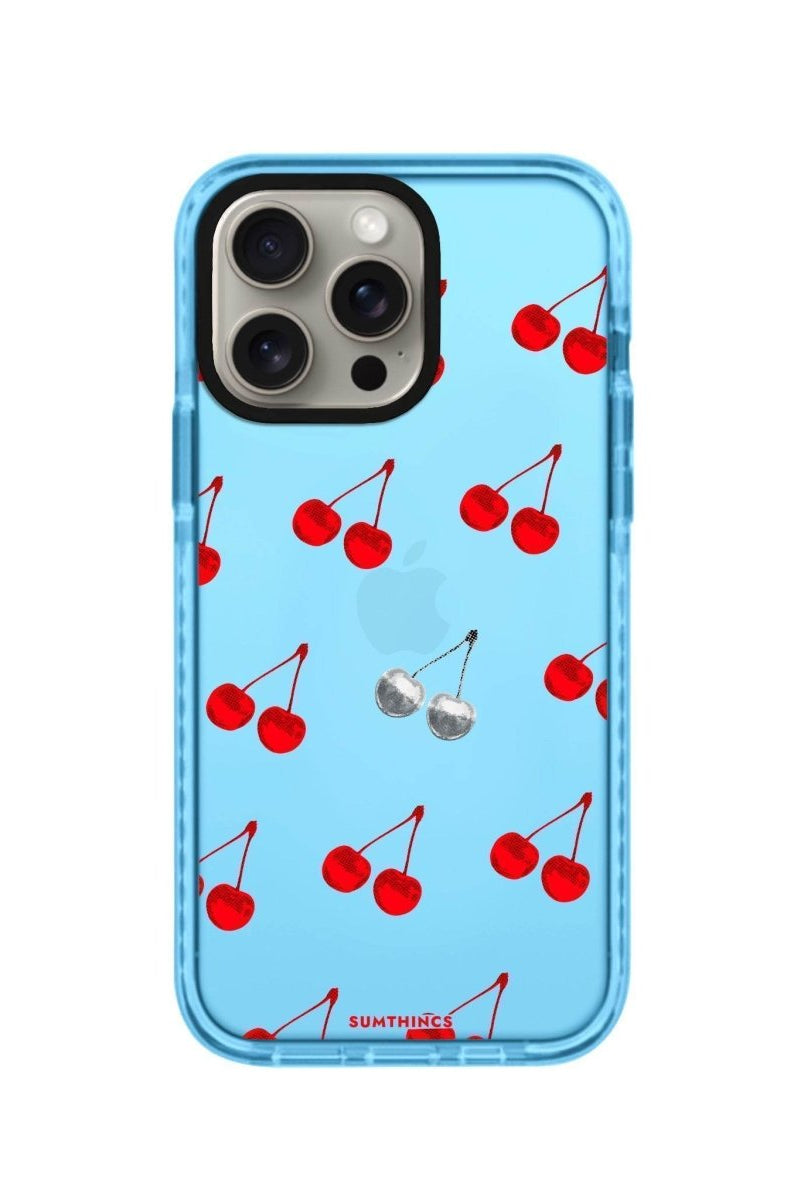 iPhone XR Disco Cherry Procase Şeffaf Telefon Kılıfı Mavi - SUMTHINCS