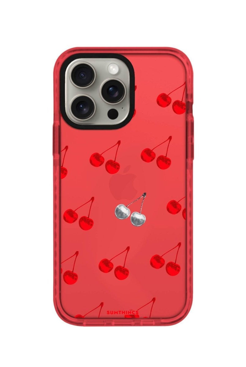iPhone XR Disco Cherry Procase Şeffaf Telefon Kılıfı Kırmızı - SUMTHINCS