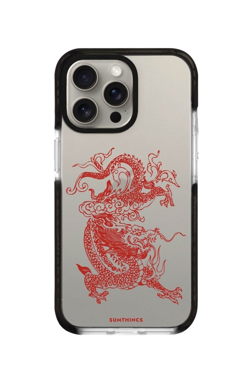 iPhone XR Dragon Procase Şeffaf Telefon Kılıfı Siyah Şeffaf - SUMTHINCS