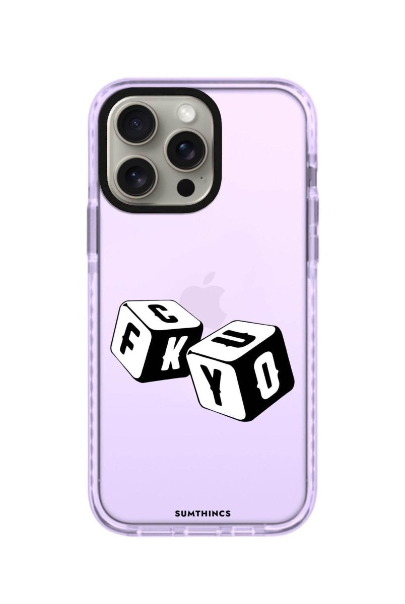 iPhone XR Fck You Procase Şeffaf Telefon Kılıfı Lila - SUMTHINCS