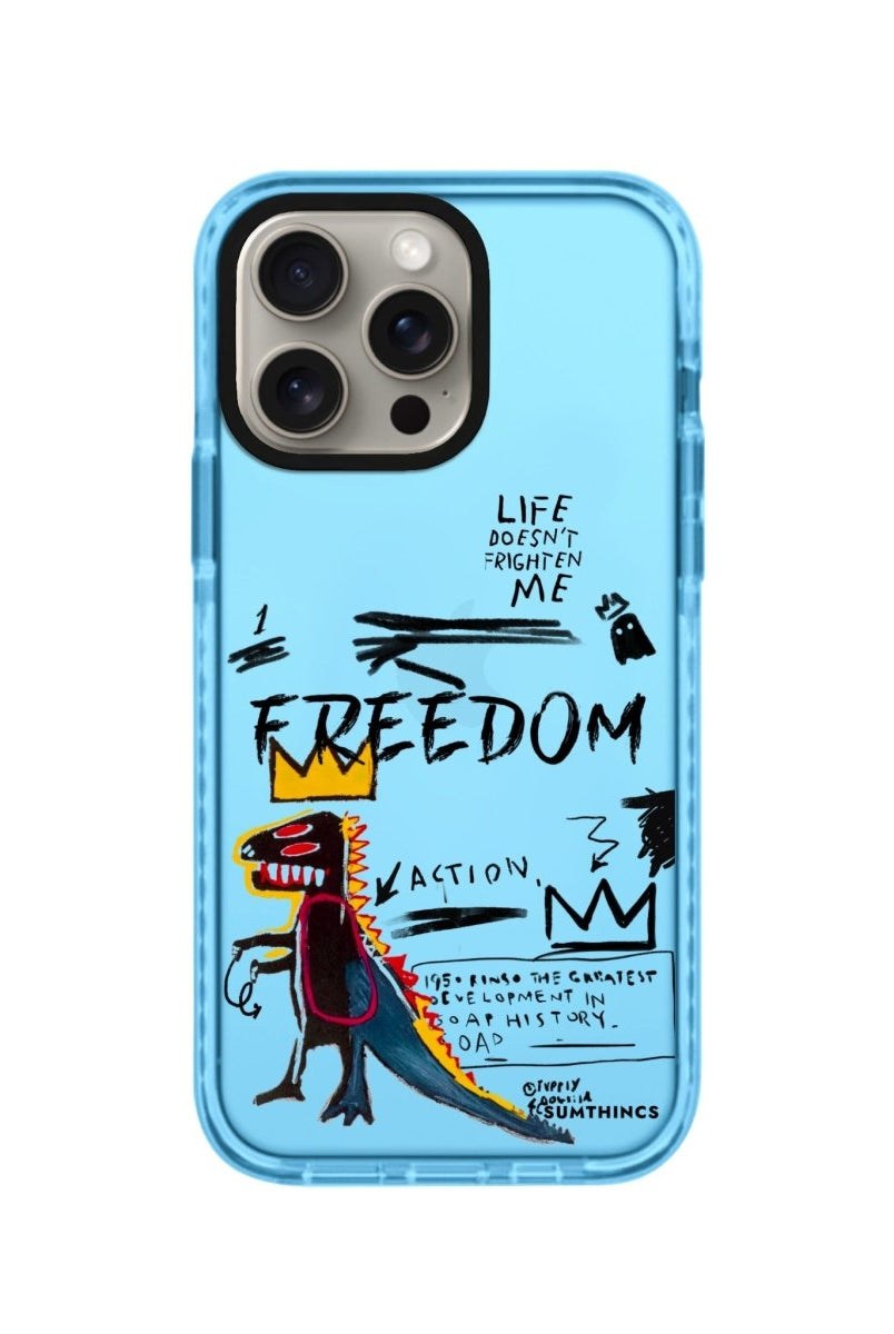 iPhone XR Freedom Procase Şeffaf Telefon Kılıfı Mavi - SUMTHINCS