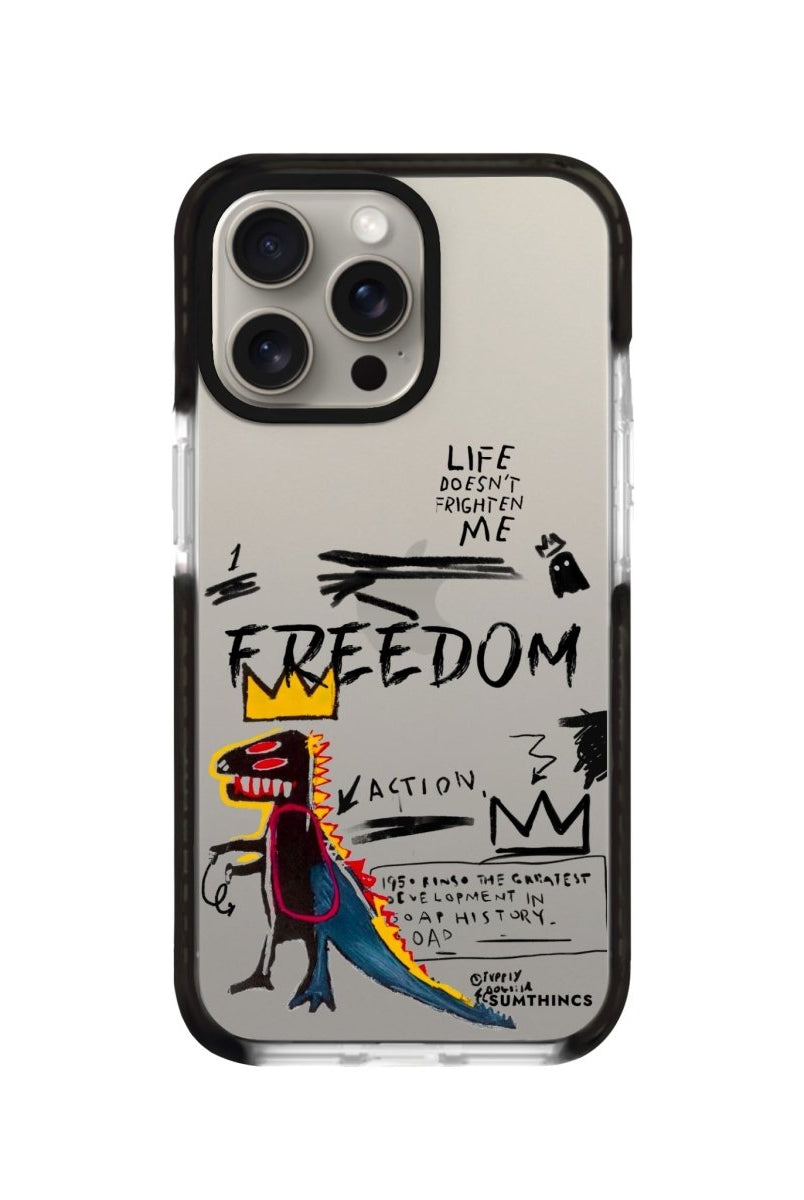 iPhone XR Freedom Procase Şeffaf Telefon Kılıfı Siyah Şeffaf - SUMTHINCS