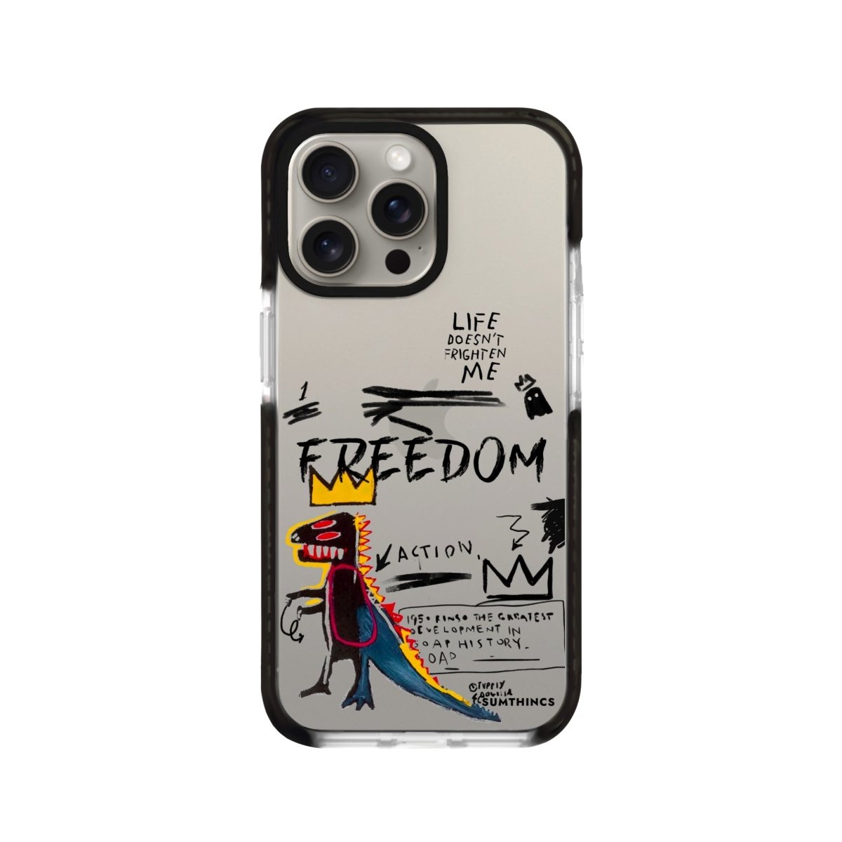 iPhone XR Freedom Procase Şeffaf Telefon Kılıfı Siyah Şeffaf - SUMTHINCS