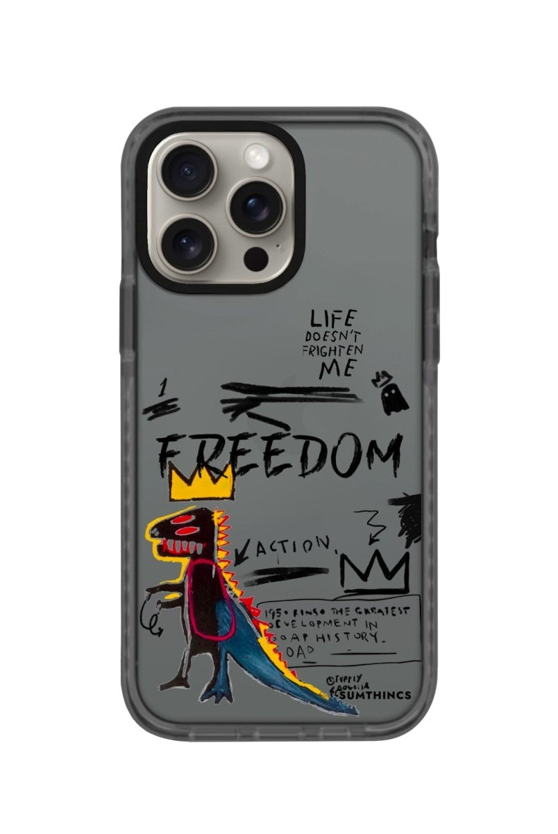 iPhone XR Freedom Procase Şeffaf Telefon Kılıfı Antrasit - SUMTHINCS